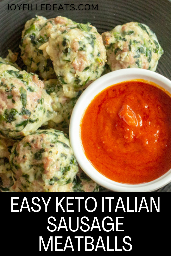 Italian Sausage Meatballs Keto, Low Carb, GlutenFree Joy Filled Eats