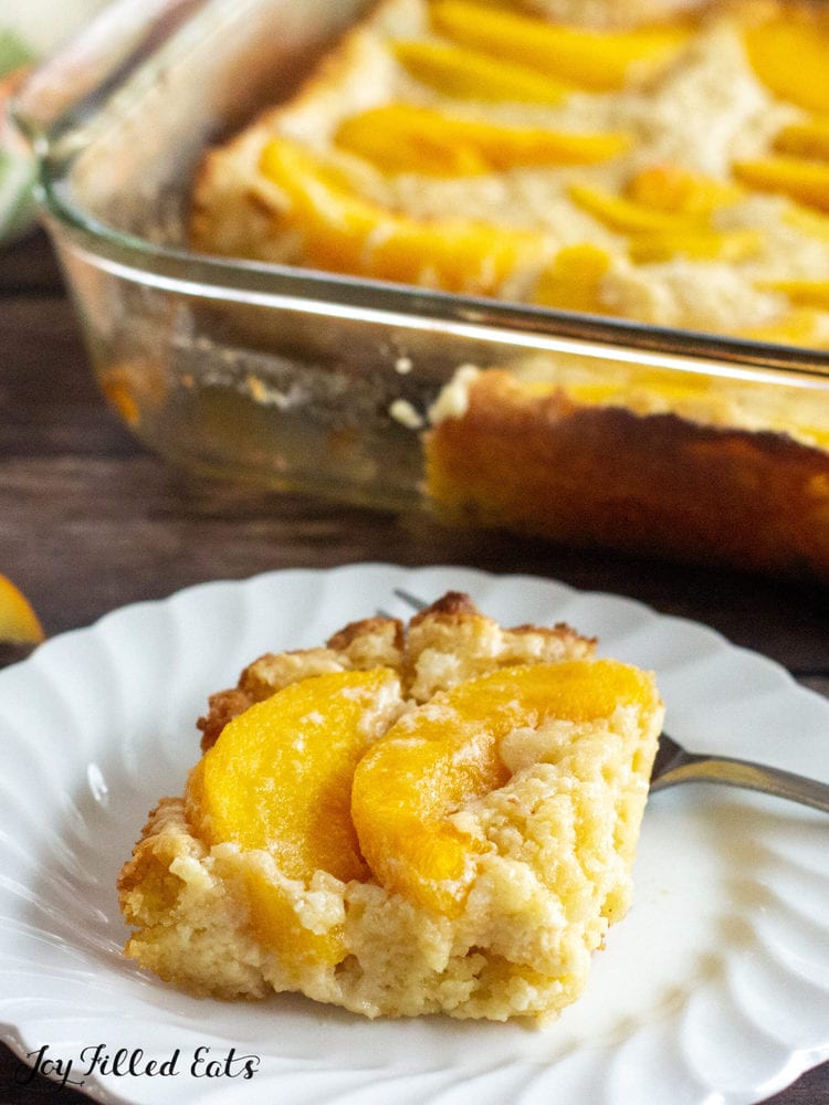 Keto Peach Cobbler Joy Filled Eats