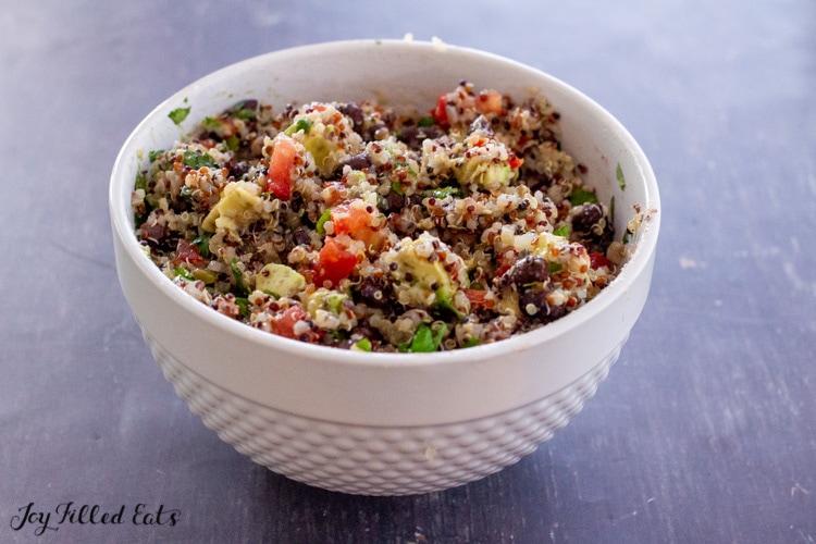 Quinoa Black Bean Avocado Salad Recipe Quick & Easy!