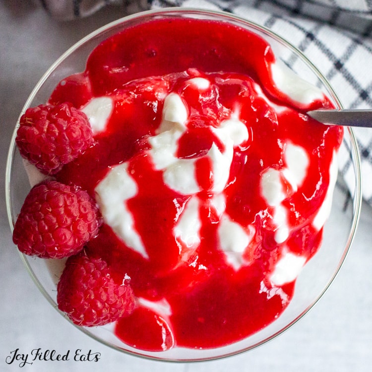 Keto Raspberry Sauce Low Carb, SugarFree Joy Filled Eats