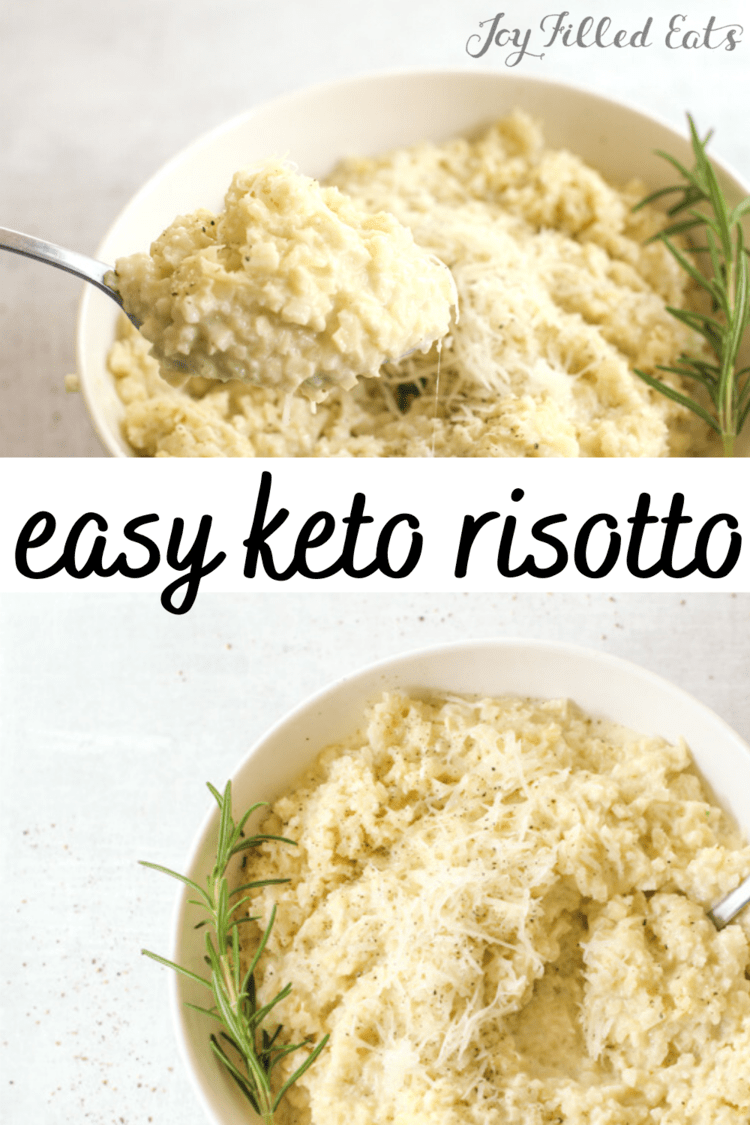 Keto Risotto Low Carb, GlutenFree, 20 Minutes, EASY Joy Filled Eats