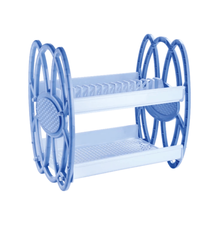 JOYFUL Opel Kitchen Plate Rack White Color, Efficient Plate Organizer