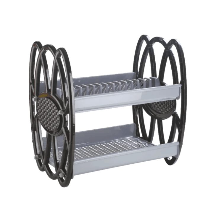 JOYFUL Opel Kitchen Plate Rack White Color, Efficient Plate Organizer