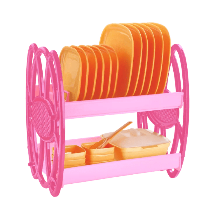 JOYFUL Opel Kitchen Plate Rack White Color, Efficient Plate Organizer