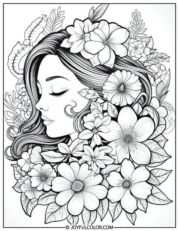 FREE Printable Flower Girl Coloring Pages Download & Enjoy!