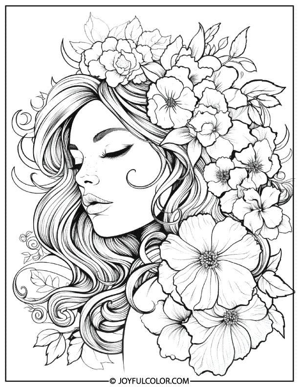 FREE Printable Flower Girl Coloring Pages Download & Enjoy!