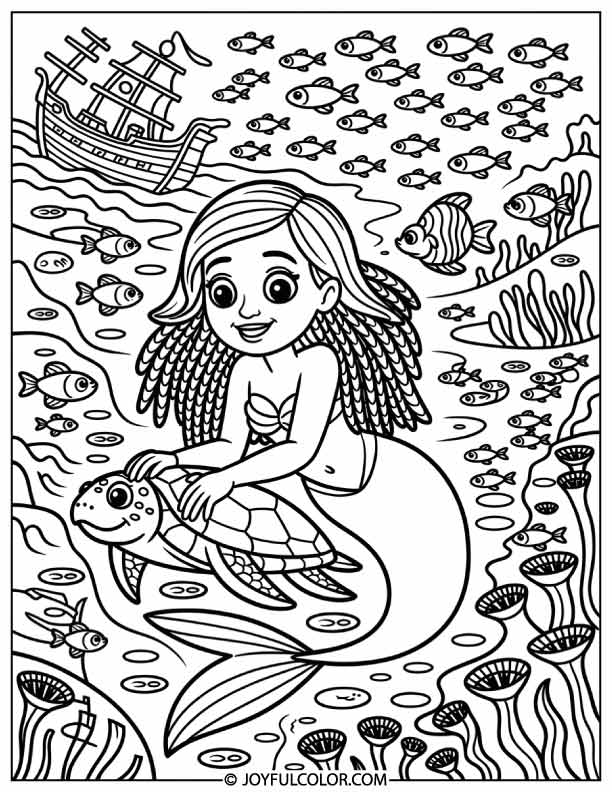 22 Free Printable Mermaid Coloring Pages for Kids & Adults