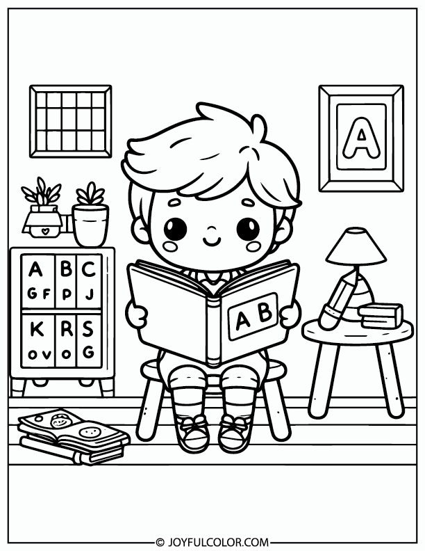 16 FREE Unique Printable Reading Coloring Pages for All Ages