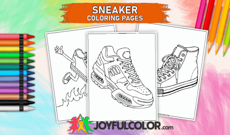 24 Free Printable Sneaker Coloring Pages For All Ages