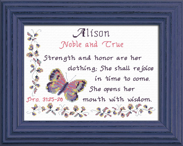 Alison Name Blessings Personalized Names with Meanings and Bible Verses