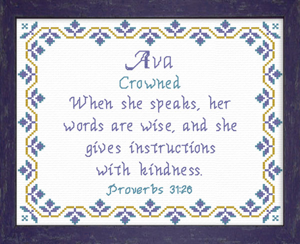 Ava 2 Name Blessings Personalized Names with Meanings and Bible Verses