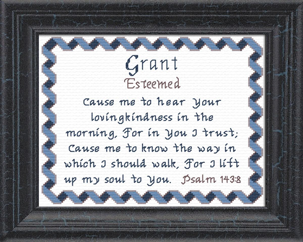 Grant Name Blessings Personalized Names with Meanings and Bible Verses