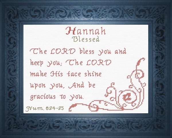 Name Blessings Hannah 3 Personalized Names with Meanings and Bible