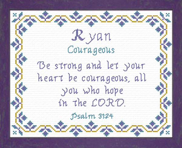 Ryan 4 Name Blessings Personalized Names with Meanings and Bible Verses