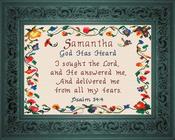 Name Blessings Samantha Personalized Names with Meanings and Bible