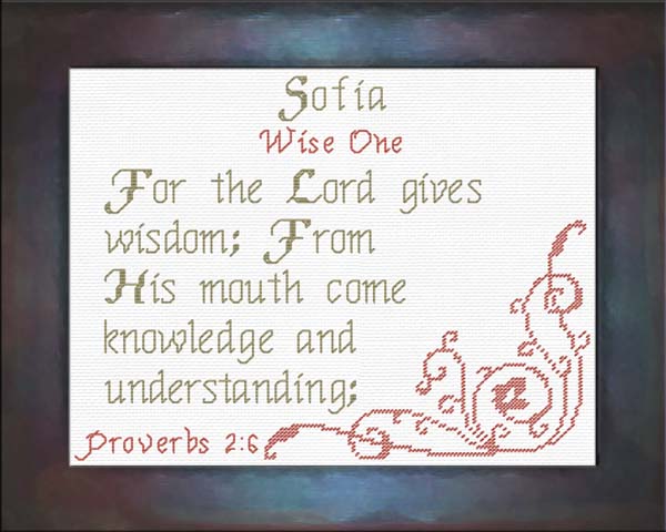 Name Blessings Sofia Personalized Names with Meanings and Bible Verses