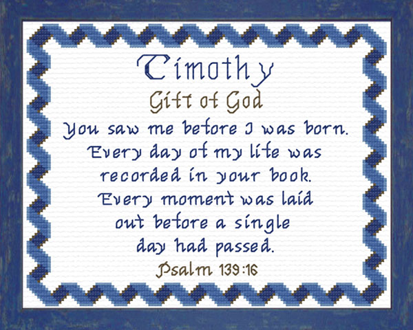 Timothy 3 Name Blessings Personalized Names with Meanings and Bible
