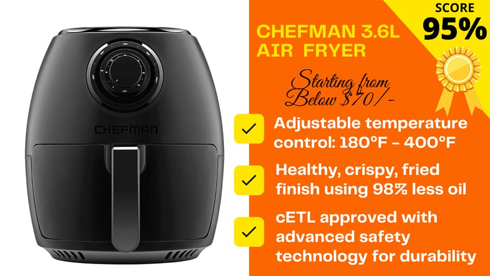 Chefman Air Fryer Reviews Get Ready to Be Stunned JoyfulFryer