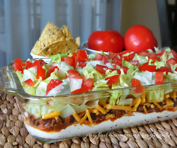 cold taco dip with ground beef