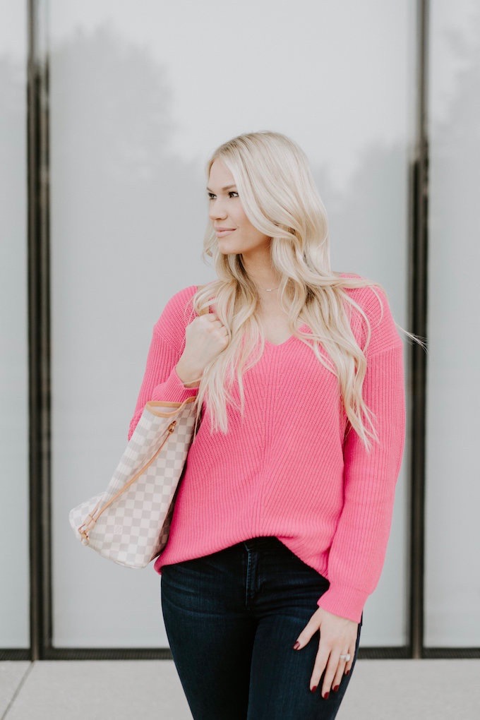 Pink Sweater Outfit