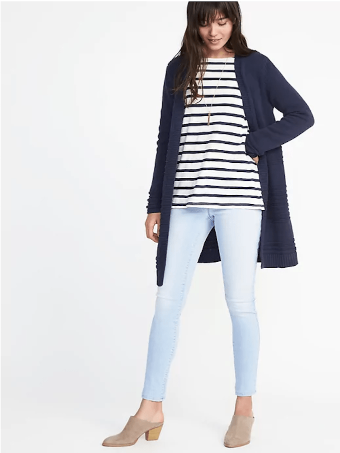 Navy Blue Cardigan Outfits