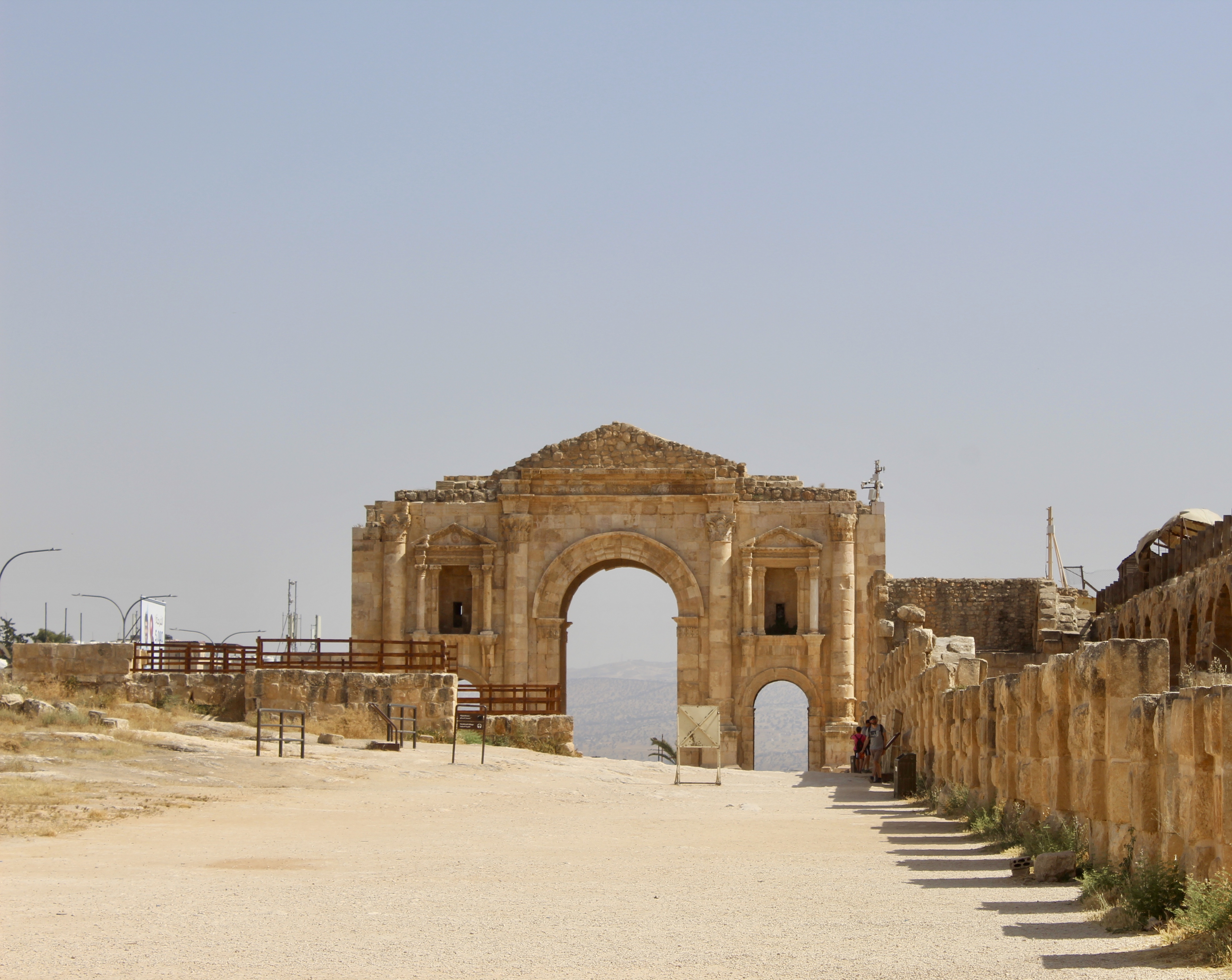 June 2nd, 2019 - Jerash, Jordan - The Ancient Greco-Roman City of Gerasa or Jerash - Arch of Hadrian
