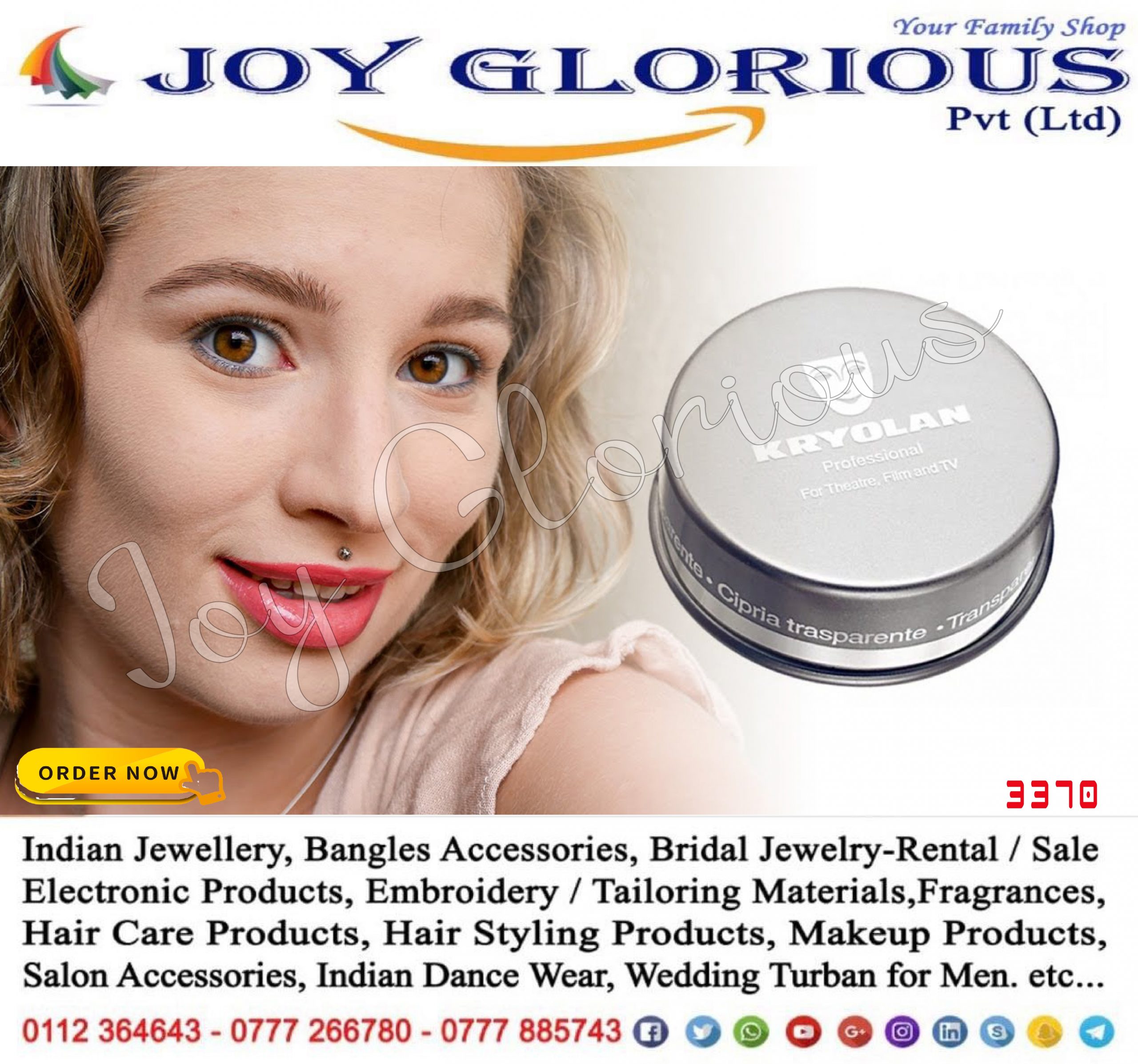 KRYOLAN Translucent Powder JOY GLORIOUS PVT LTD