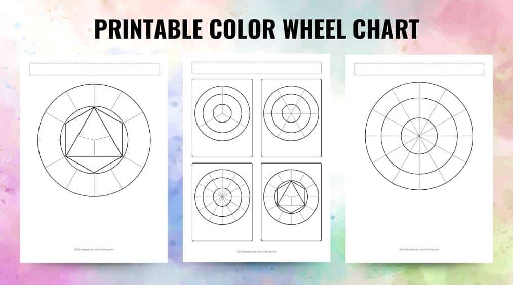 Printable Color Swatch and Color Wheel Templates - Joy in Crafting
