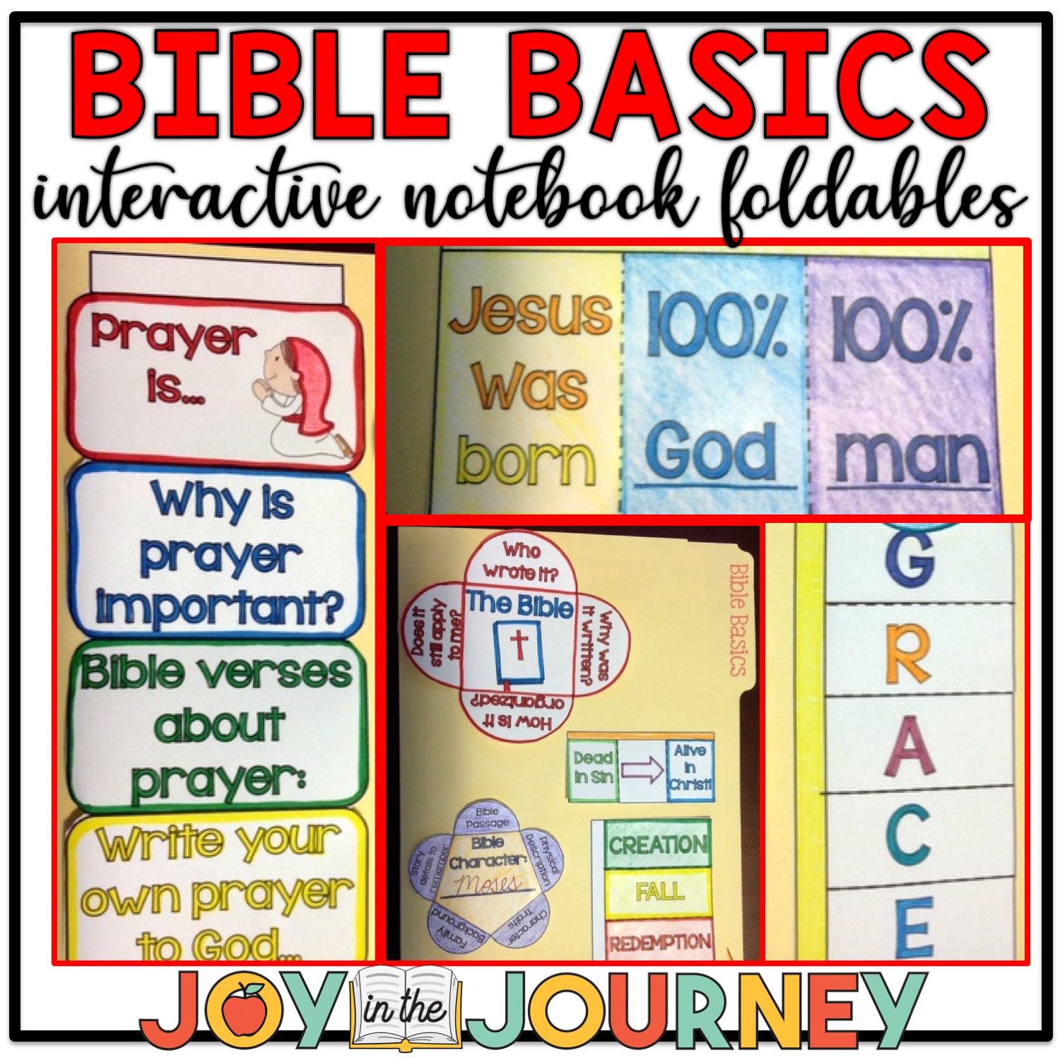 Bible Basics Interactive Notebook Foldables Joy in the Journey Bible Basics Interactive Notebook Foldables Joy in the Journey