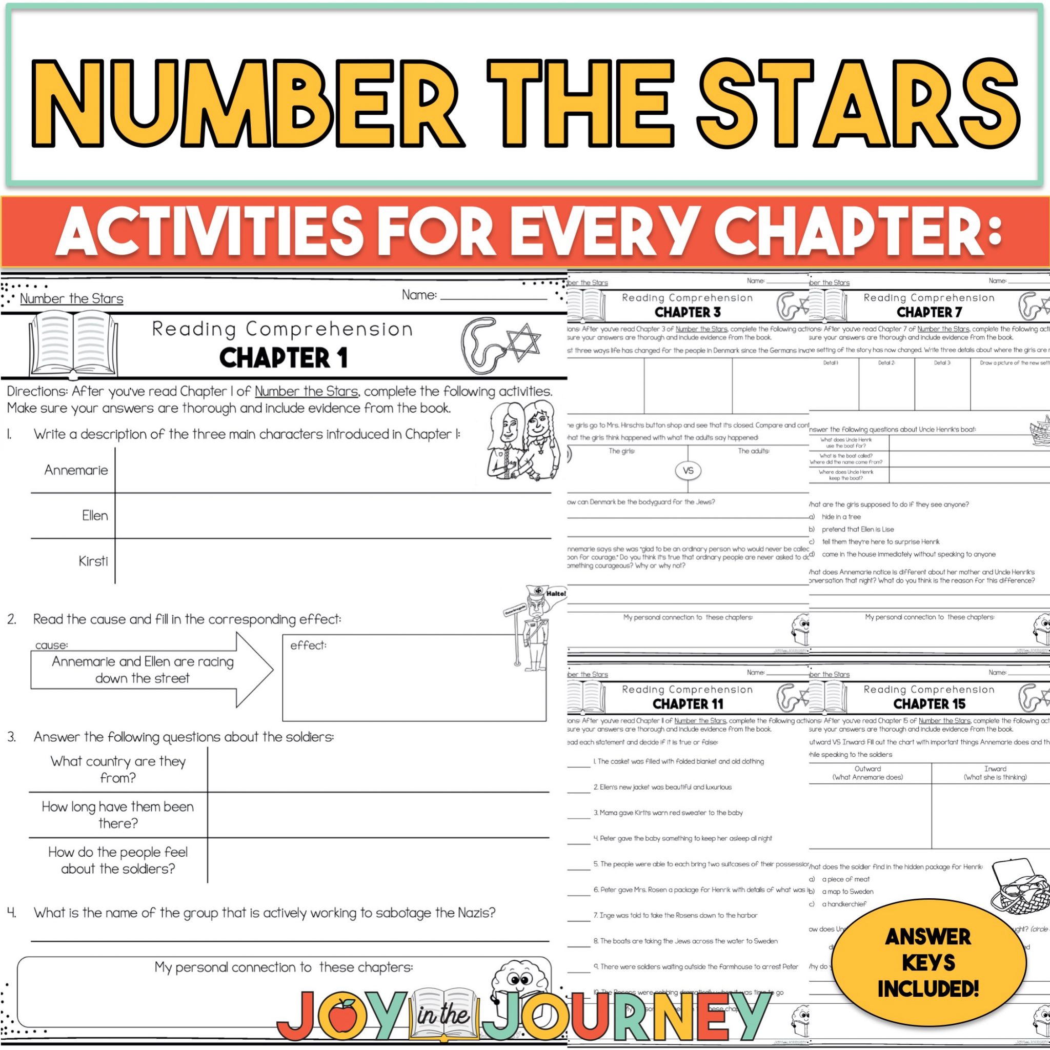 Number the Stars Novel study
