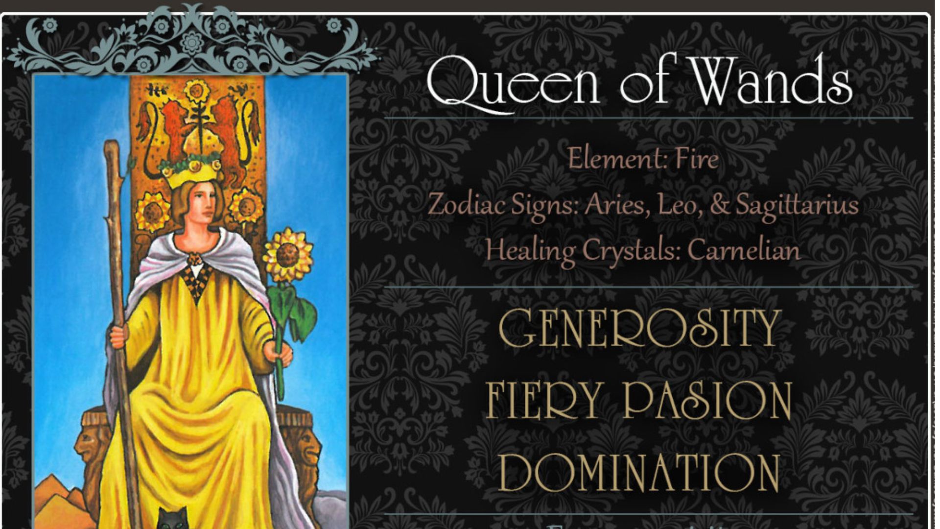 Queen Of Wands Meaning A Symbol Of Feminine Power And Creativity