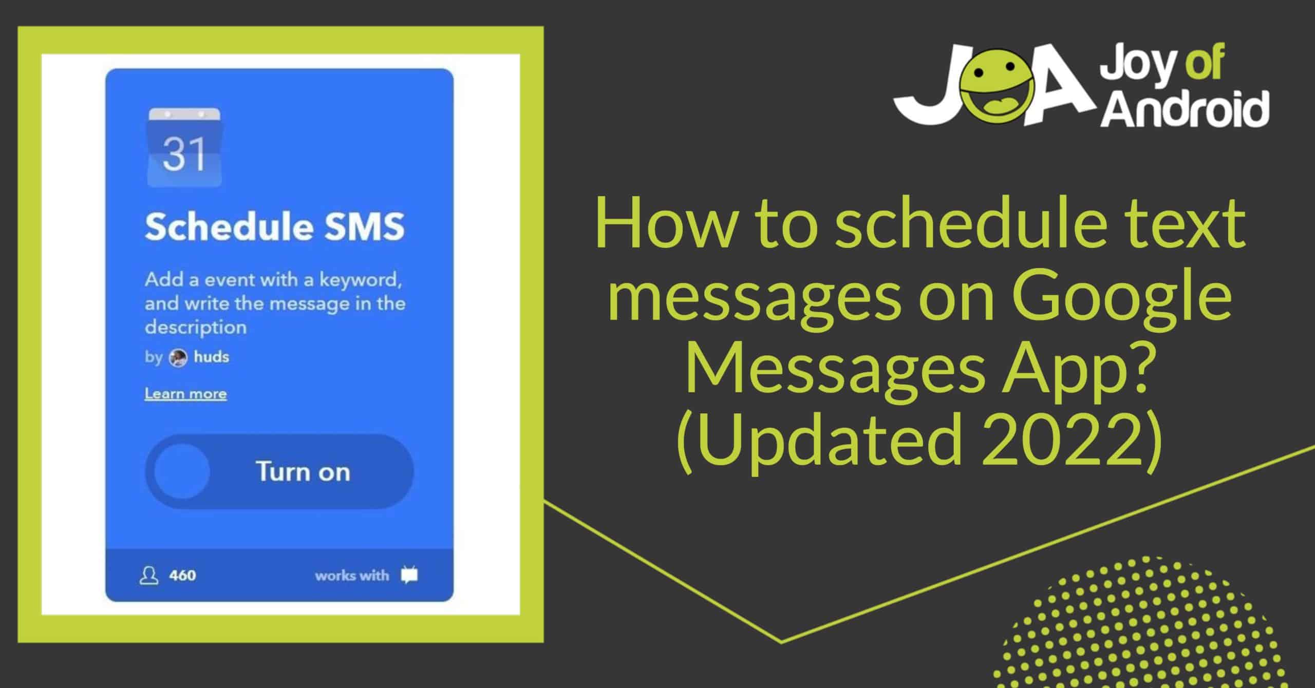 How to schedule text messages on Google Messages App (2021)