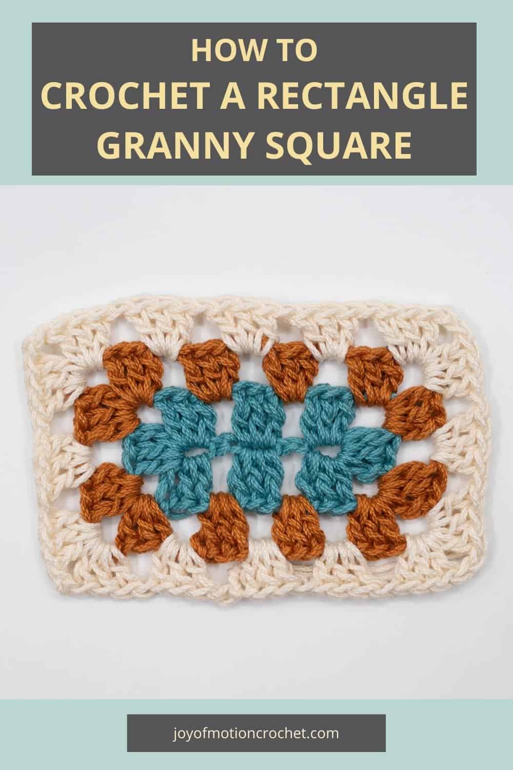How to Crochet A Rectangle Granny Square Easy for Blankets