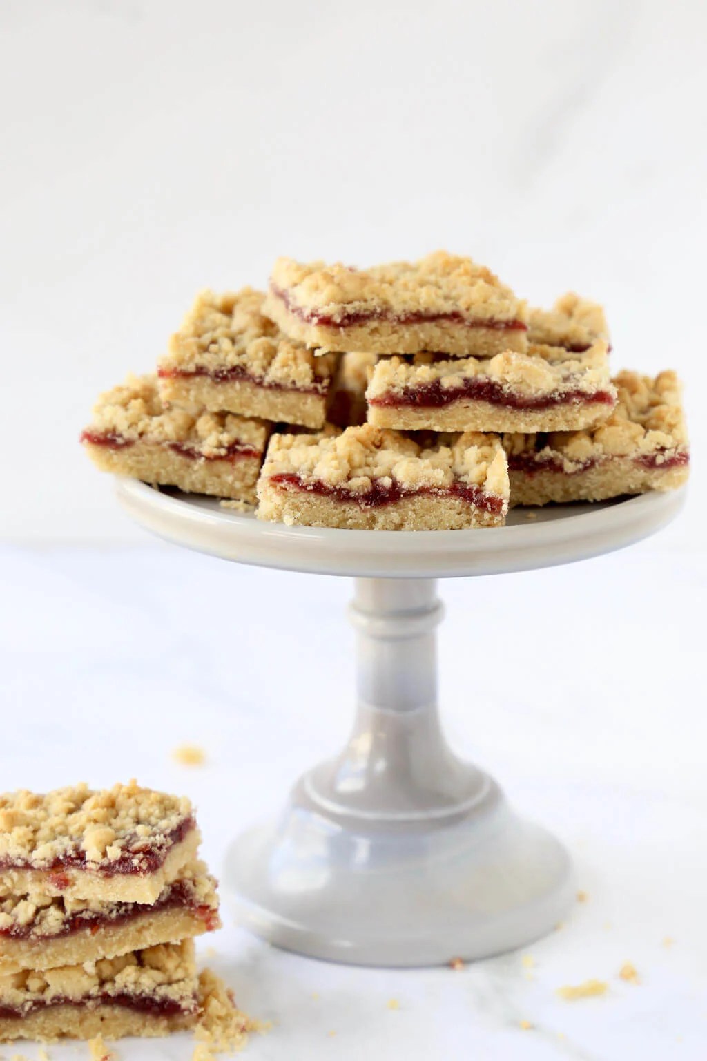 Jam Shortbread Bars Joy + Oliver