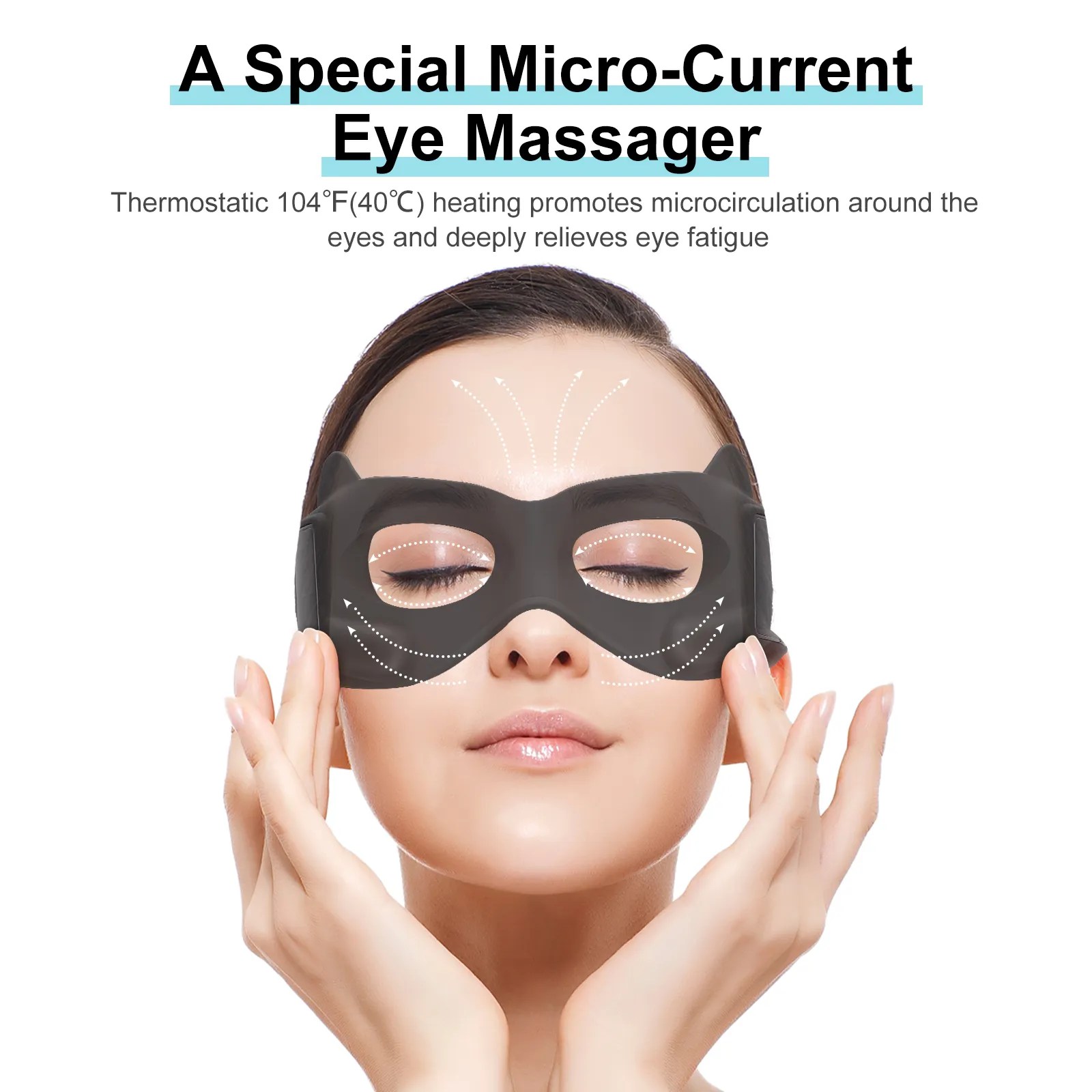 Joysame M01 EMS Heating Eye Massager Best Care for Puffy, Tired Eyes