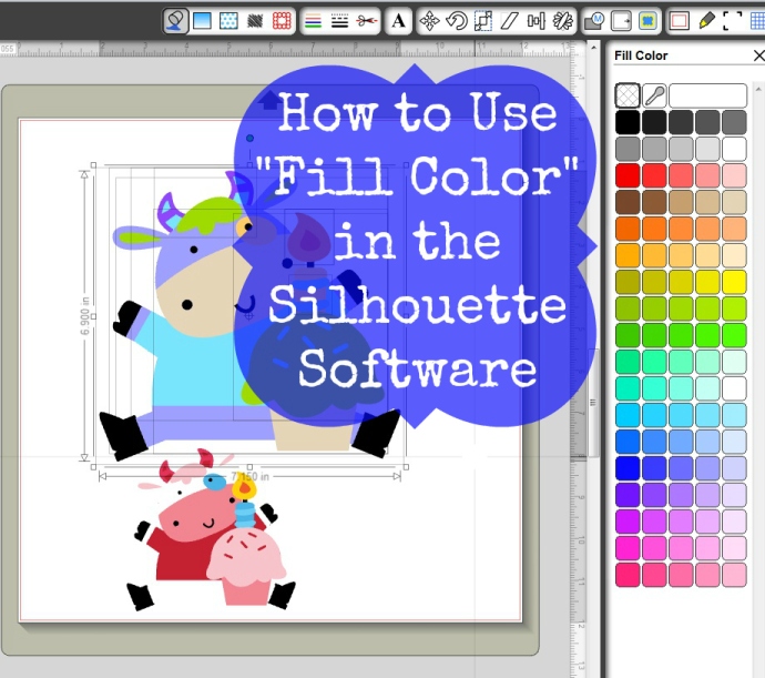 How to Use Fill Color in the Silhouette Software Joy's Life