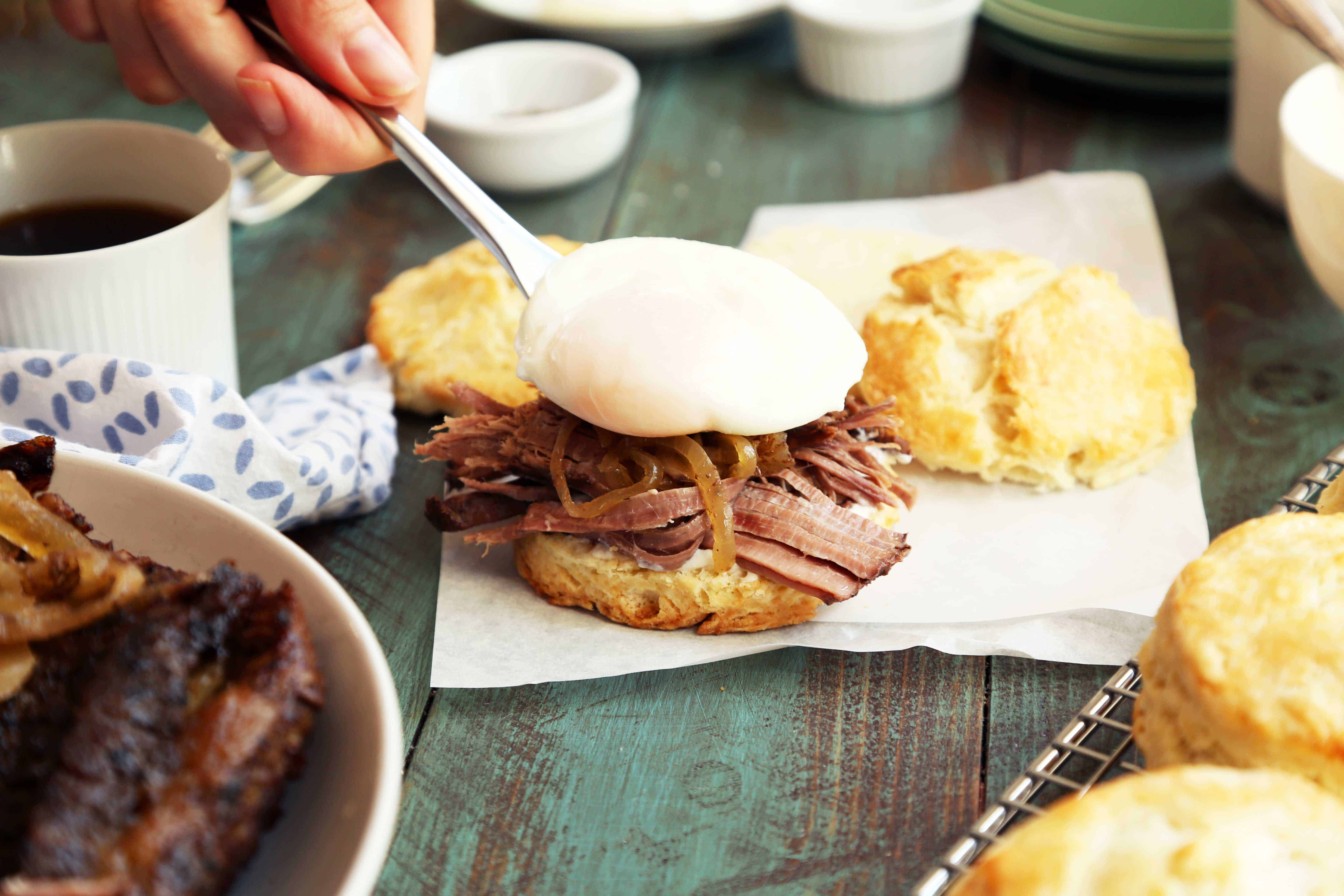 YES! Brisket Breakfast Biscuits Joy the Baker