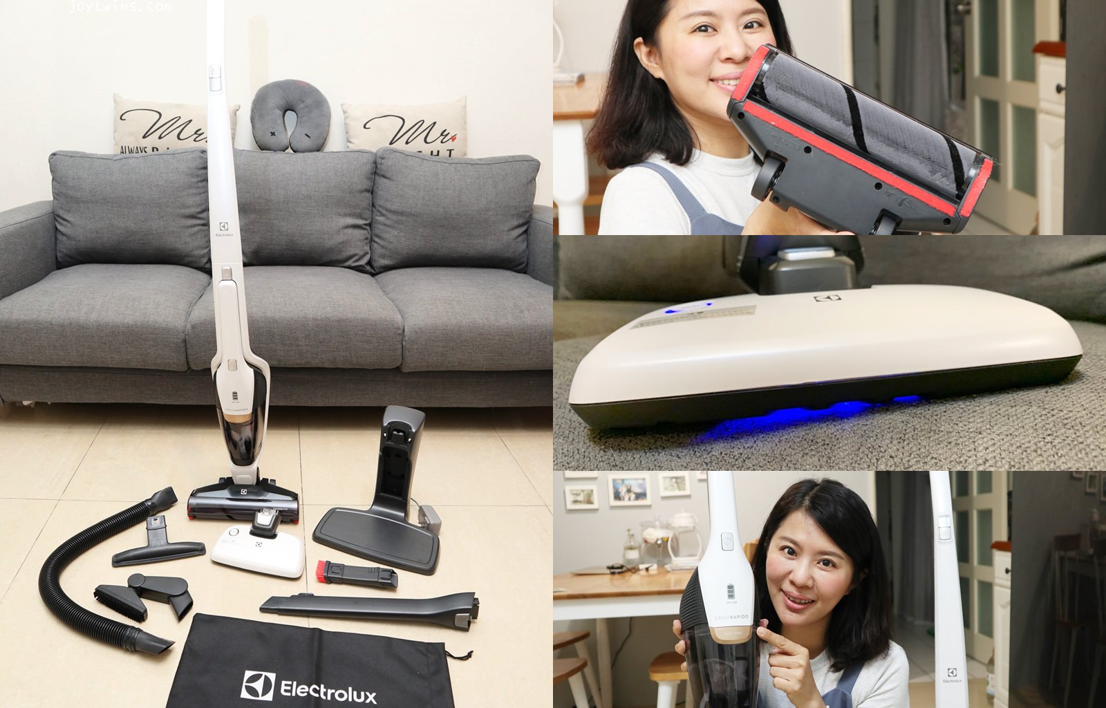 伊萊克斯 超級完美管家 2019超強悍機種 POWERPRO 拋光滾刷版 輕鬆吸塵取代拖地 (型號ZB3425BL)