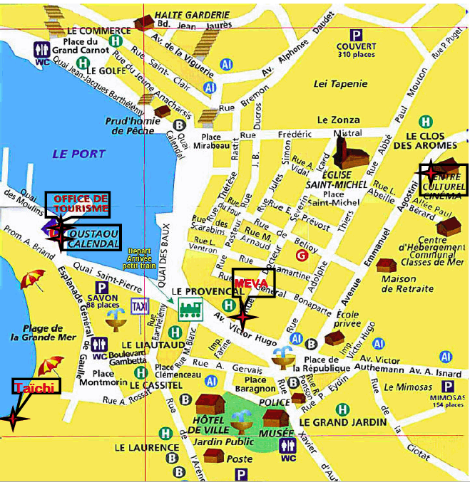 Cassis Et Ses Environs Carte Plan de Cassis » Vacances Arts Guides Voyages