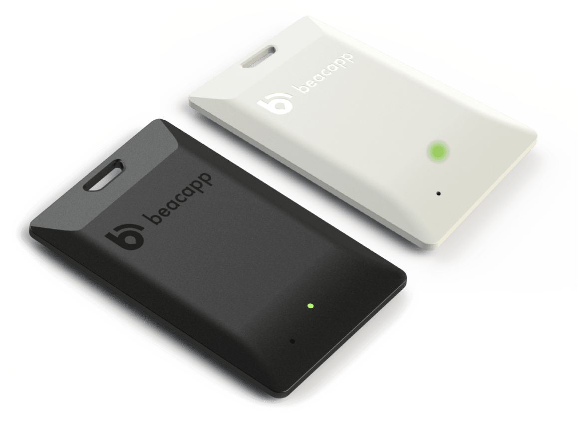 自社開発ビーコン端末 Beacapp Here(屋内位置情報サービス) 所在地見える化でオフィス内の在席管理 オフィス DX