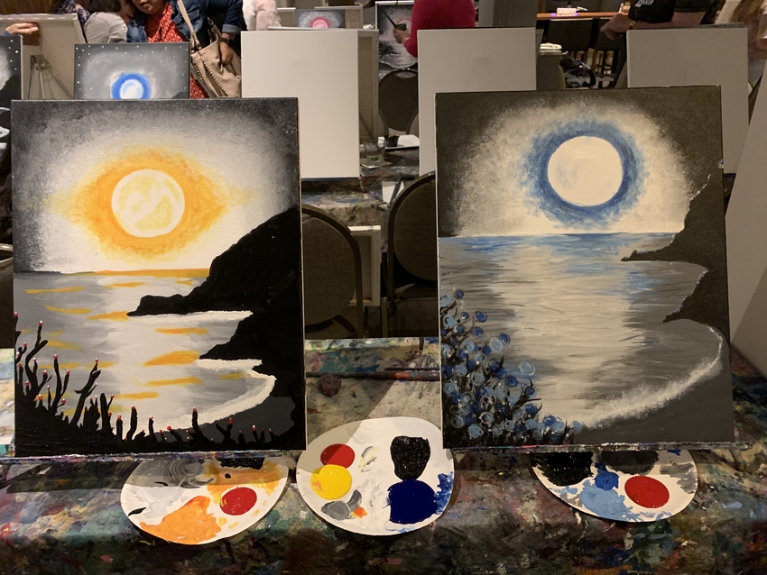 サンディエゴ：Paint Nite Hilton San .. サンディエゴタウン＆ロサンゼルスタウンがゆく! Bloguru