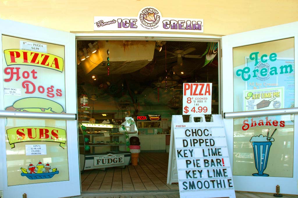 Best home made ice cream on the island. Located on the boardwalk in the