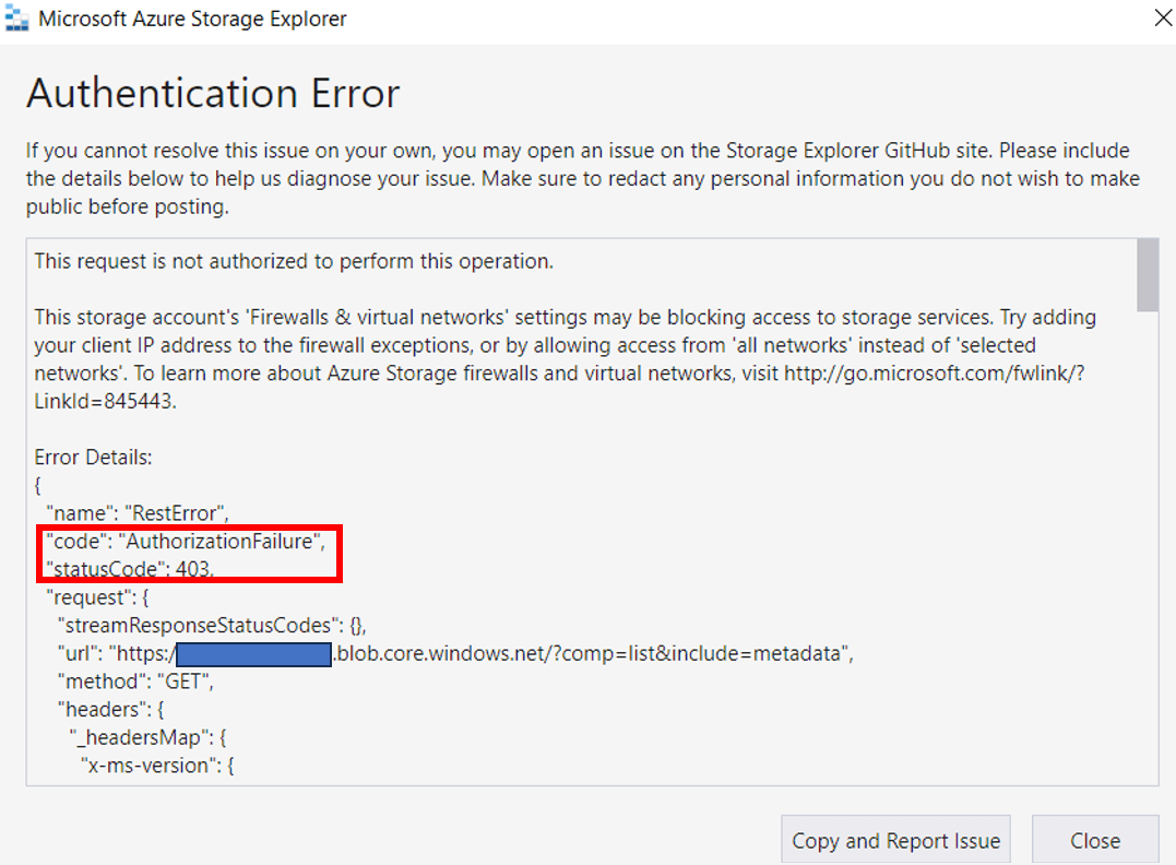 403 エラーが発生し Azure ストレージ アカウント内のコンテンツにアクセスできない Japan Azure IaaS Core