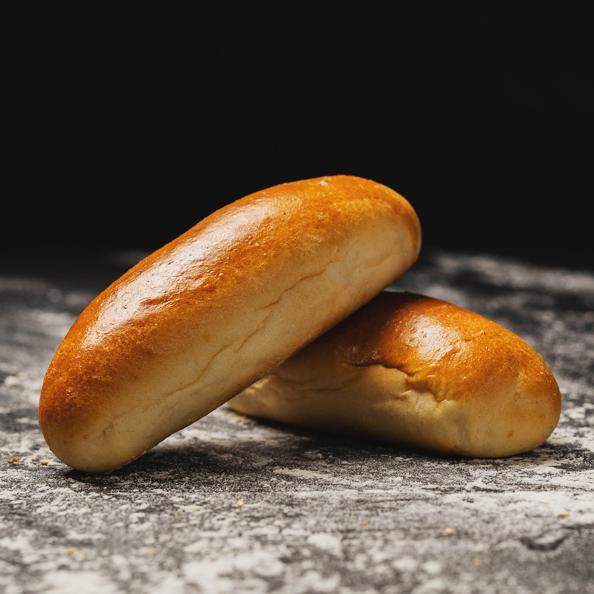 Hot Dog Bun 8" Brioche Glazed » JeanPierre Wholesale Artisan Bakery For Foodservice Businesses