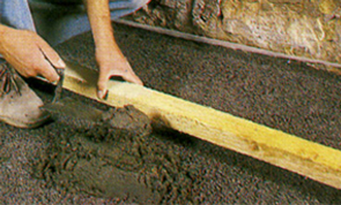 Couler une dalle béton ou chaux