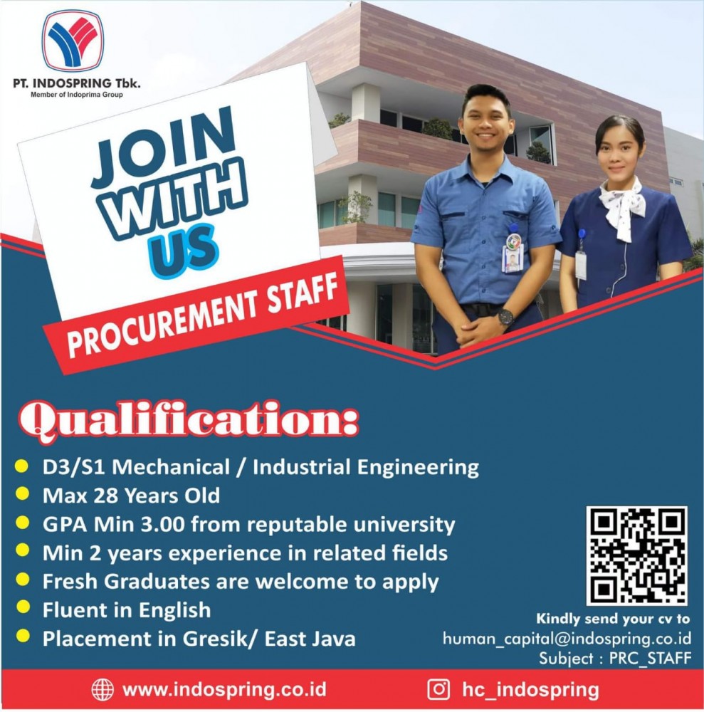 Agenda Lowongan Procurement Staff Job Placement Center Politeknik