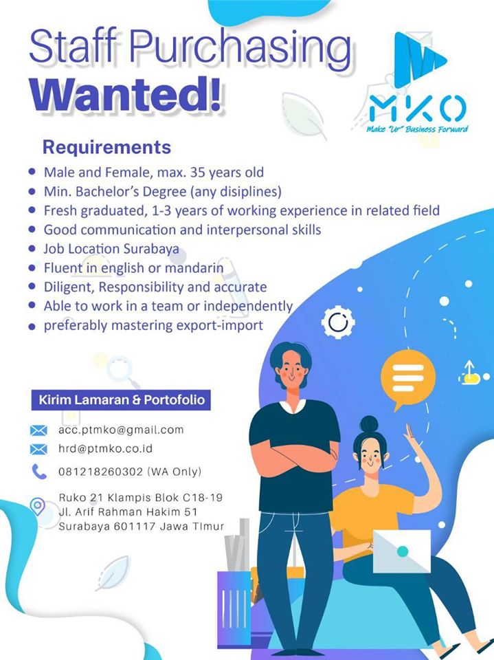 Agenda Lowongan Staff Purchasing Job Placement Center Politeknik