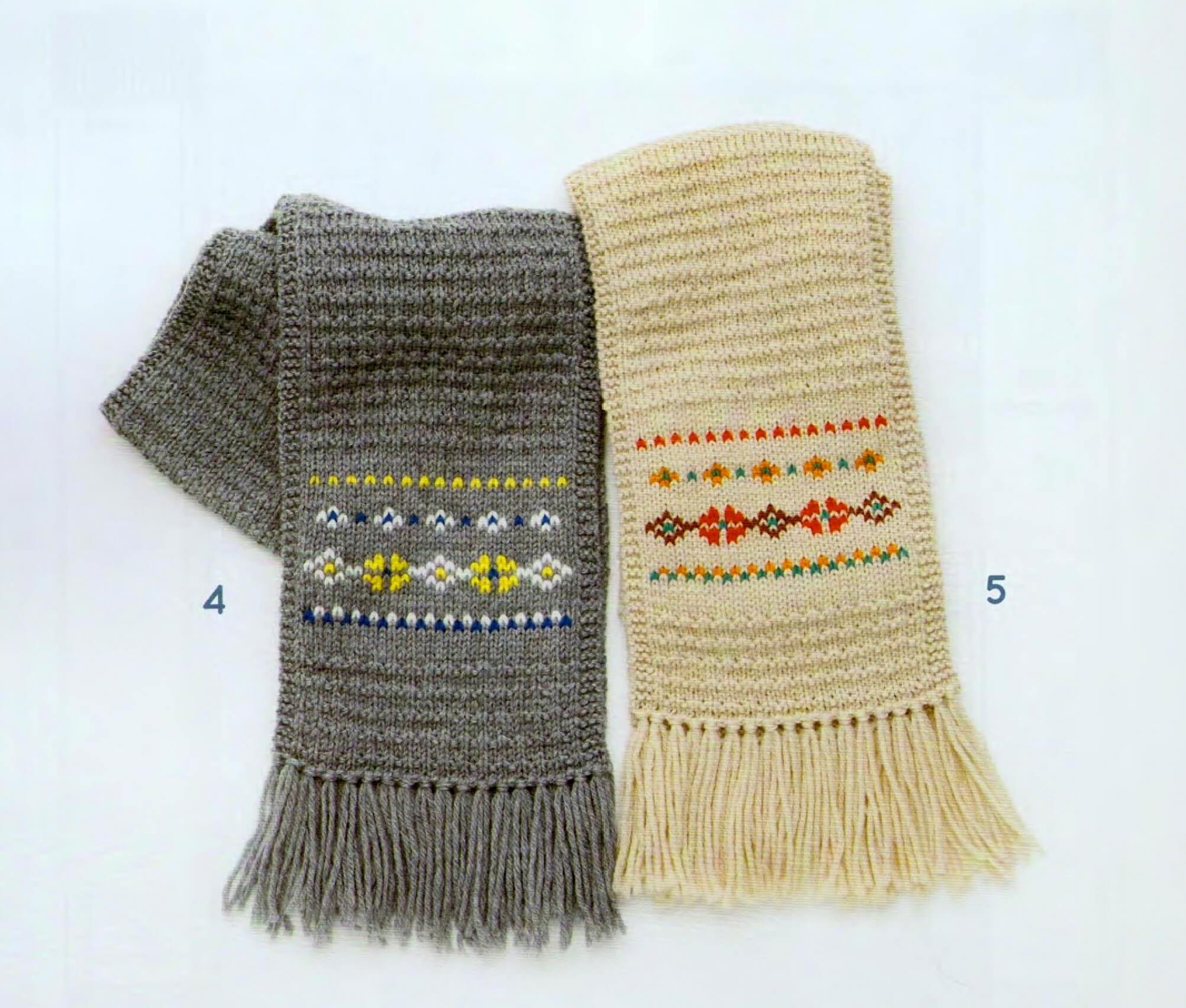 Easy and cute scarves knitting pattern JPCrochet