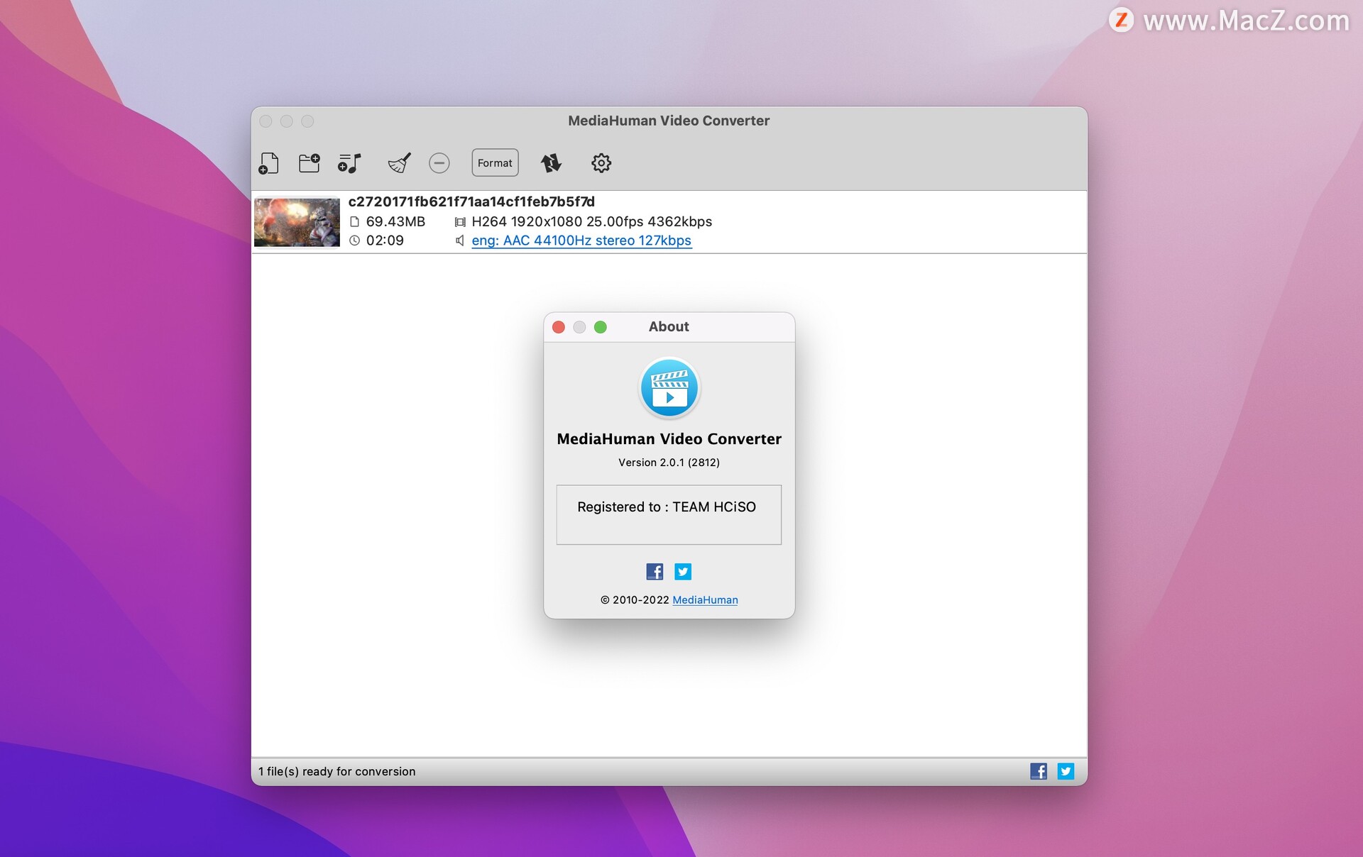 MediaHuman Video Converter破解MediaHuman Video Converter for Mac(视频转换器