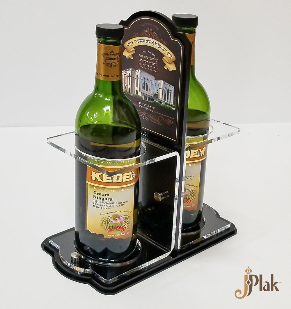 Custom acrylic wine stand (2 Bottle) J·Plak